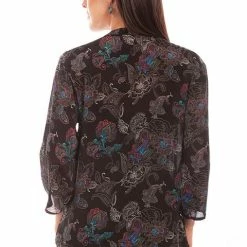 Scully Leather Company Women's Honey Creek Collection Blouse: Paisley Print Ladies'