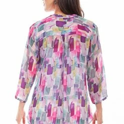 Scully Leather Company Women's Honey Creek Collection Blouse: Pullover Print Ladies'