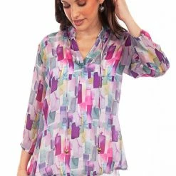 Scully Leather Company Women's Honey Creek Collection Blouse: Pullover Print Ladies'