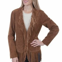 Scully Leather Company Women's Leather Jacket Collection Suede: Scully Western Fringe