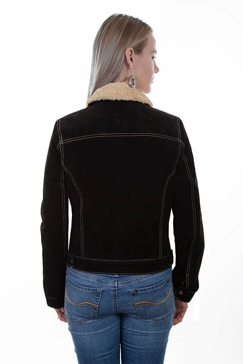 Scully Leather Company Women's Leather Jacket Collection Suede: Scully Western Jean Shearling Ladies' 7 Scully Leather Company Women's Leather Jacket Collection Suede: Scully Western Jean Shearling Ladies'