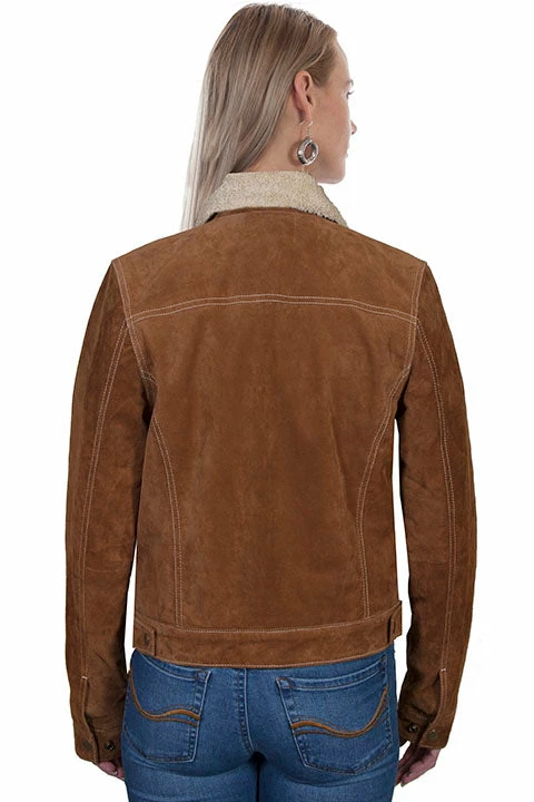 Scully Leather Company Women's Leather Jacket Collection Suede: Scully Western Jean Shearling Ladies' 8 Scully Leather Company Women's Leather Jacket Collection Suede: Scully Western Jean Shearling Ladies'