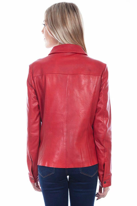 Scully Leather Company Ladies' Women's Leather Jacket Collection: Scully Contemporary Style Red 4 Scully Leather Company Ladies' Women's Leather Jacket Collection: Scully Contemporary Style Red