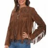 Scully Leather Company Ladies' Women's Leather Jacket Collection Suede: Scully Western Fringe Beads