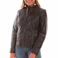 Scully Leather Company Ladies' Women's Leather Jacket Collection: Scully Vintage Lamb