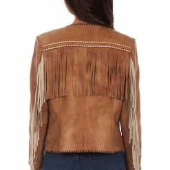Scully Leather Company Women's Leather Jacket Collection Suede: Scully Western Fringe And Studs Ladies'
