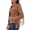 Scully Leather Company Women's Leather Jacket Collection Suede: Scully Western Fringe And Studs Ladies'