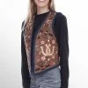 Scully Leather Company Women's Leather Collection: Scully Vest Embroidered Flowers And Horseshoes Ladies'