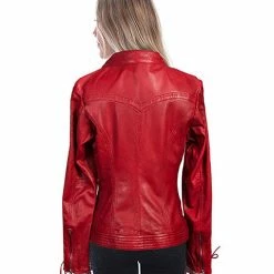 Scully Leather Company Women's Leather Jacket Collection: Scully Laced Sleeve Ladies'