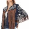 Scully Leather Company Women's Leather Jacket Collection Suede: Scully Western Fringe And Embroidery