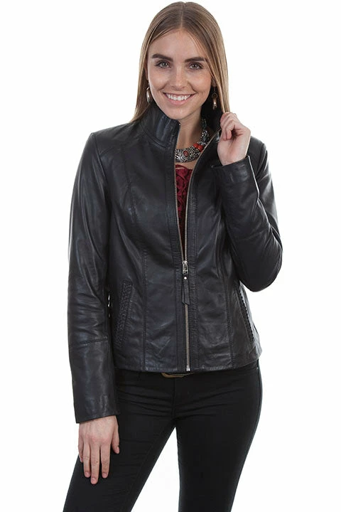 Scully Leather Company Women's Leather Jacket Collection: Scully Classic Stand Up Collar Ladies' 5 Scully Leather Company Women's Leather Jacket Collection: Scully Classic Stand Up Collar Ladies'