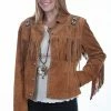 Scully Leather Company Women's Leather Jacket Collection Suede: Scully Western Fringe Hand Lacing Beads 1 Scully Leather Company Women's Leather Jacket Collection Suede: Scully Western Fringe Hand Lacing Beads