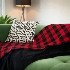 Denali Blankets Collection: Large Bunkhouse Plaid Red Decor