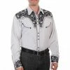 Scully Leather Company Men's Vintage Western Shirt Collection: Scully Gunfighter Steel