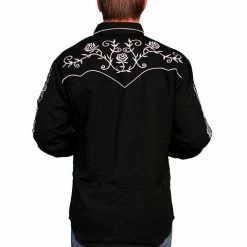 Scully Leather Company Men's Vintage Western Shirt Collection: Scully Roses On The Vine 9 Scully Leather Company Men's Vintage Western Shirt Collection: Scully Roses On The Vine