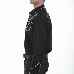 Scully Leather Company Men's Vintage Western Shirt Collection: Scully Floral Scrolls