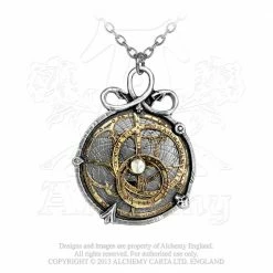 Alchemy England 1977 Alchemy Empire Steampunk Necklace: Anguistralobe Pendant On Chain