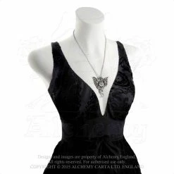 Alchemy England 1977 Alchemy Empire Steampunk Necklace: Blast Furnance Dragon Pendant On Chain Ladies'