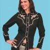 Scully Leather Company Women's Vintage Western Shirt Collection: Scully Skeleton Ladies'