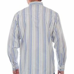 Scully Leather Company Men's Signature Shirt Collection: Contrasting Star Print