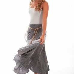 Scully Leather Company Women's Cantina Collection Skirt: Acid Wash Ladies'