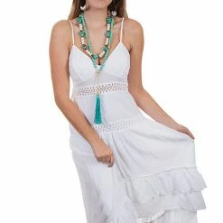 Scully Leather Company Women's Cantina Collection Dress: Empire Style With Spaghetti Straps Ladies'