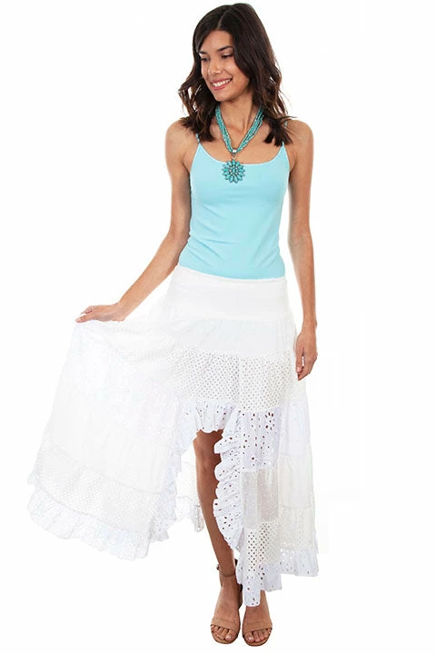 Scully Leather Company Ladies' Women's Cantina Collection Skirt: Tiered Lace 3 Scully Leather Company Ladies' Women's Cantina Collection Skirt: Tiered Lace