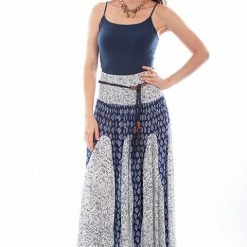 Scully Leather Company Ladies' Women's Cantina Collection Skirt: Maxi Length Multi Print