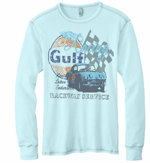 Men's M&P Speed Shop T-Shirt: GULF Racing Service Thermal 3 Men's M&P Speed Shop T-Shirt: GULF Racing Service Thermal