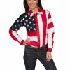 Scully Leather Company Women's Western Shirt Collection: Scully Patriot Stars And Stripes Long Sleeves Ladies'