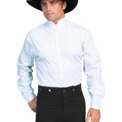 Scully Leather Company Men's Western Shirt Collection: Scully Rangewear Bib Stripe