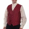 Scully Leather Company Men's Western Vest Collection: Rangewear Paisley No Lapels