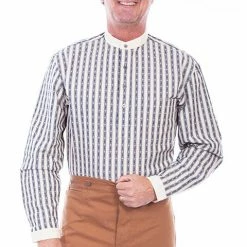 Scully Leather Company Men's Western Shirt Collection: Scully Rangewear Pullover Stripe