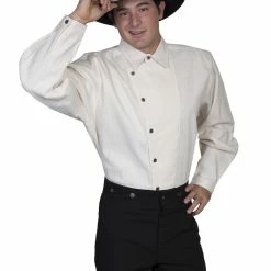 Scully Leather Company Men's Western Shirt Collection: Scully Rangewear Pullover Asymmetrical Front