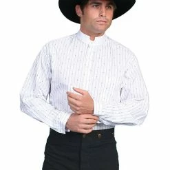 Scully Leather Company Men's Western Shirt Collection: Scully Rangewear Tombstone Band Collar