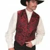 Scully Leather Company Men's Western Vest Collection: Rangewear Elegant Dragon Print