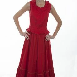 Scully Leather Company Women's Old West Skirt Collection: Rangewear Cotton Petticoat 13 Scully Leather Company Women's Old West Skirt Collection: Rangewear Cotton Petticoat