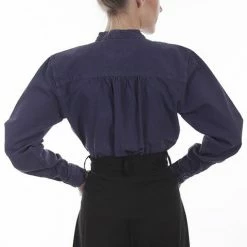 Scully Leather Company Ladies' Women's Old West Top Collection: Rangewear Paisley Embroidered Bib Blouse