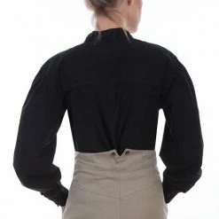 Scully Leather Company Ladies' Women's Old West Top Collection: Rangewear Inset Bib Blouse