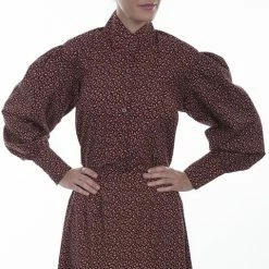 Scully Leather Company Women's Old West Top Collection: Rangewear Floral Print Blouse