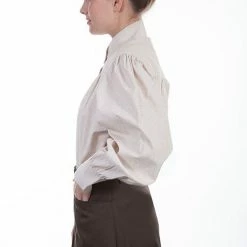 Scully Leather Company Ladies' Women's Old West Top Collection: Rangewear Classic Work Shirt Natural 9 Scully Leather Company Ladies' Women's Old West Top Collection: Rangewear Classic Work Shirt Natural