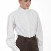 Scully Leather Company Women's Old West Top Collection: Rangewear Classic Work Shirt White Ladies' 1 Scully Leather Company Women's Old West Top Collection: Rangewear Classic Work Shirt White Ladies'