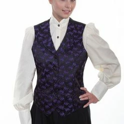 Scully Leather Company Women's Old West Vest Collection: Rangewear Floral Print