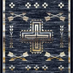 American Dakota Textiles Decor Voices Collection: Shoot Me Straight Natural Area Rugs