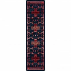 American Dakota Textiles Decor Voices Collection: Shoot Me Straight Power Red Area Rugs