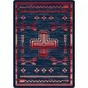 American Dakota Textiles Decor Voices Collection: Shoot Me Straight Power Red Area Rugs