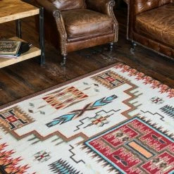 American Dakota Textiles Voices Collection: Storm Catcher Rust Area Rugs Decor