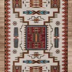 American Dakota Textiles Voices Collection: Storm Catcher Rust Area Rugs Decor