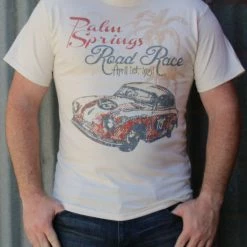 Men's M&P Speed Shop T-Shirt: Vintage Palm Springs Road Race 1951 Natural