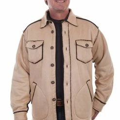 Scully Leather Company Men's Farthest Point Collection Jacket: Outdoor Faux Sherpa Lined